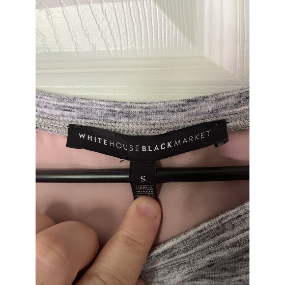 WHITE HOUSE BLACK MARKET Women's Layered Look Size S Long Sleeve Top Shirt - Picture 4 of 5